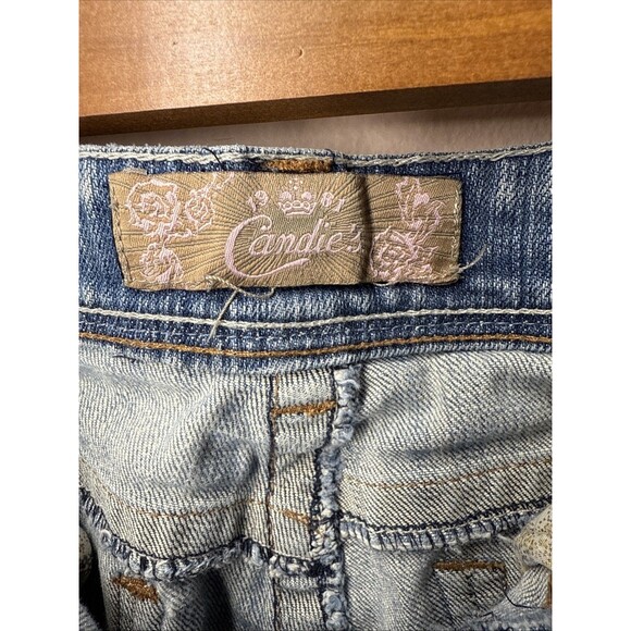 Vtg Candie's Jeans Women's Blue Medium Wash Low Rise Flare Jeans 29” Waist - Picture 4 of 11